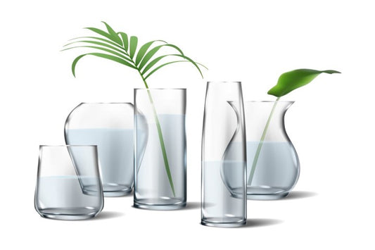 Simple Transparent Glass Vases