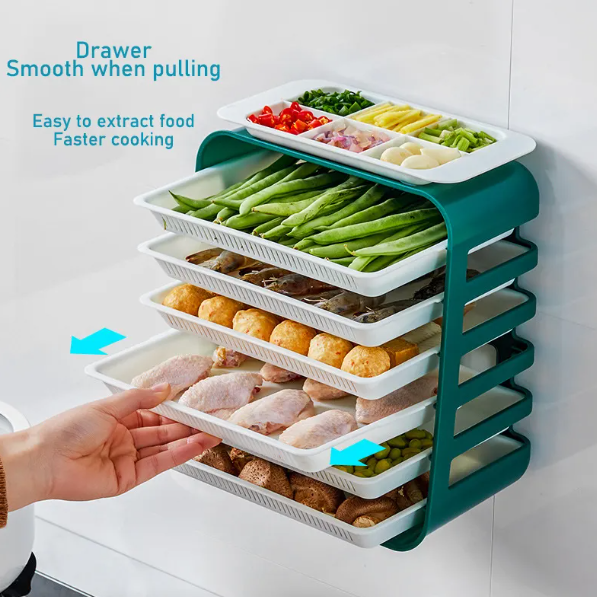 Plastic Multi-layers Wall Mounted Rack