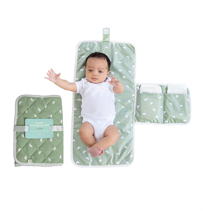 Baby Travel Changing Pad, Wipeable and Portable Diaper Changing Mat, Newborn and Infant Changing Pad